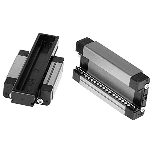 MGN12H Mini Linear Bearing Slide Rail Guide 200 mm Pack of 2 with 2 MGN12H Type H Block for DIY 3D Printer and CNC Machine XYZ L:200 mm 2 rails + 2 H block