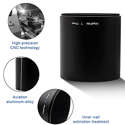 77mmx78mmm Metal Lens Hood for Tele Lens with 77mm Filter Thread
