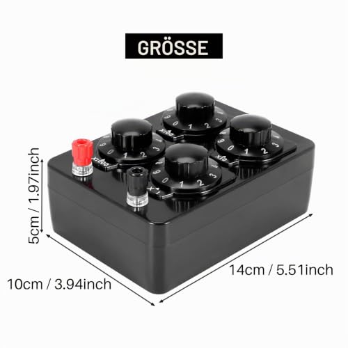 0-9999 Ohm Simple Resistance Box Variable Decade Resistance Teaching Instrument