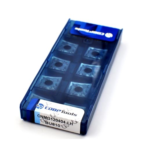 CDBP CNMG431 CNMG120404 carbide turning inserts for aluminum and non-ferrous metals, 10-piece set