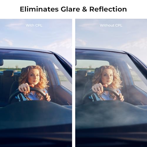 Beschoi 77mm Polarizer Filter 30 Layer Multi-Resistant Nano Coated Circular Polarizing Filter(CPL) with HD Optical Glass/Ultra Slim Frame, Reduce Glare/Enhance Contrast/Reduce Reflection