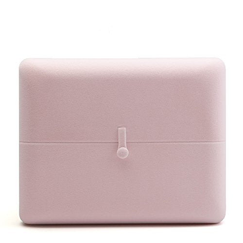 Oirlv Pink Velvet Jewelry Packaging Box Large Necklace Display Storage Case Large Necklace Gift Box Large Necklace Box