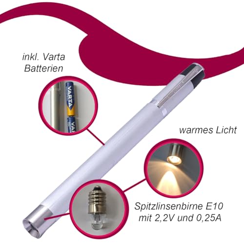 RC Diagnostic Light, Pupil Light, Aluminum, Silver