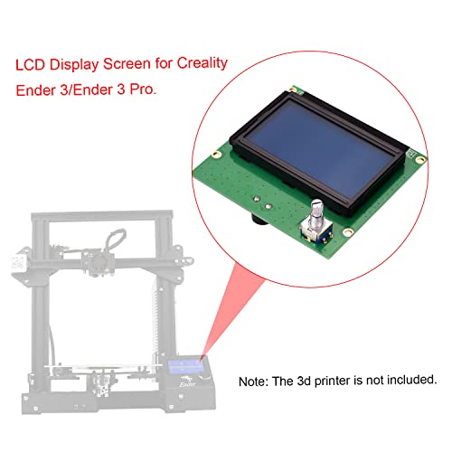LCD Display Screen Replacement for Ender 3 and Ender 3 Pro, 3D Printer Control Screen with Cable