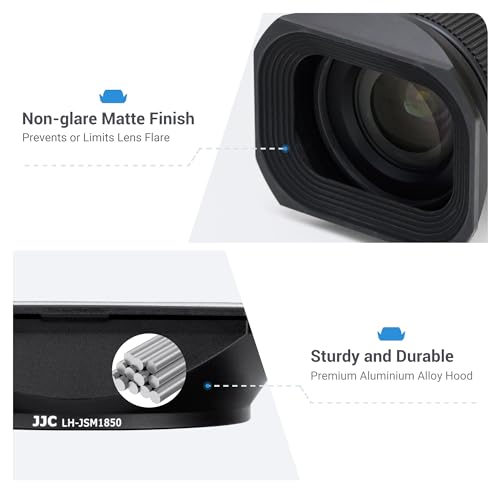 JJC Metal Square Lens Hood for Sigma 18-50mm f/2.8 DC DN Contemporary Lens For Sigma 18-50mm F2.8 Lens