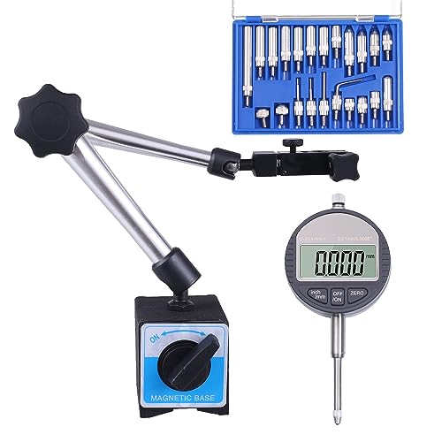 Qnkaa electronic digital dial indicator, 0-1 inch (25.4mm), precision measurement tool