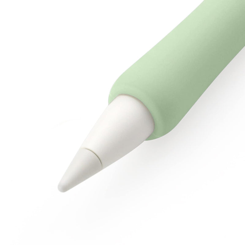 [Australia - AusPower] - ProElife 2-Pack Ergonomics Grip Holder Silicone Protective Sleeve Cover for Apple Pencil 2nd 2021 & 1st Generation iPad Pro 11'' 12.9'' 2021/2020/2018 Stylus Accessories Kits (Lavender/Green) Lavender/Green 