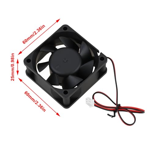 DC 12V 0.3A 2 Pin Fan YD6025HSL 60×60×25mm Compatible with Bitmain APW3 APW7 APW17 APW12