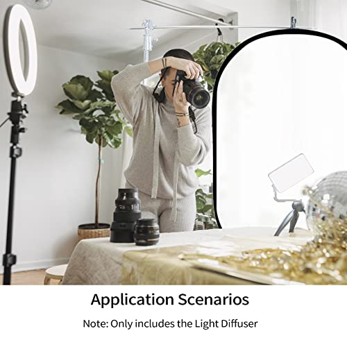 Selens Oval Light Diffuser, 59x78in/150x200cm Collapsible Pop-up Soft Light 59x78inch/150x200cm with carrying bag