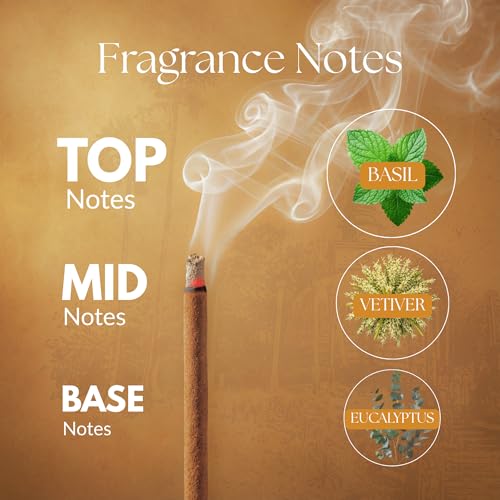 Bambooless Incense Sticks | Natural Agarbatti for Pooja, Meditation & Relaxation | Chemical-Free, Long-Lasting Fragrance | 40 Sticks Per Pack (Tulsi Rani) Holy Basil/Tulsi