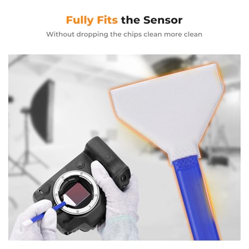 K&F CONCEPT 24mm Full Frame Sensor Cleaning Kits, with 20ml Sensor Cleaner