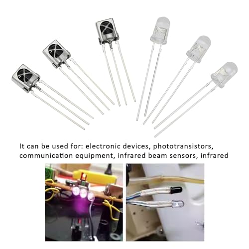 EMSea VS1838B Transmitter Receiver Kit 5 mm Infrared Emitter for Electronic Devices Phototransistor Communication Equipment 20 Pairs