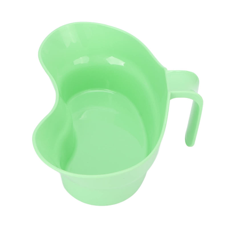 Sonew Plastic Emesis Tub Emesis Basin, Vomit Basin Cup with Grip, Plastic Emesis Bowl for Elderly Bedridden Patient (Green)