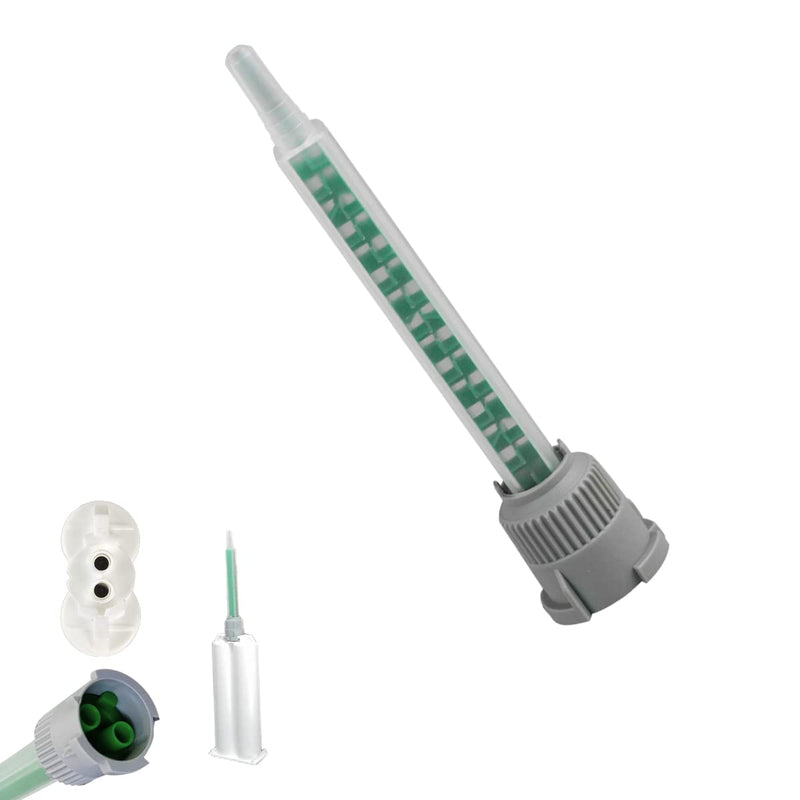 [Australia - AusPower] - 40 Pieces Epoxy Mixing Nozzle Tip Resin Mixer Adhesive Gun Applicatior for 50ml/1.7oz(16-Element, 3.62inch, 1:1 & 2:1 ratios) 
