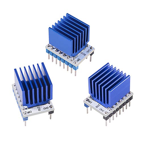 3D Printer TMC2208 Stepper Motor Driver,TMC2208 V1.2 Stepper Driver Module Carrier with Heat Sink Screwdriver for 3D Printer Controller Mother Boards Reprap Ramps1.4 MKS Prusa i3 Ender-3 Pro, 5PCS
