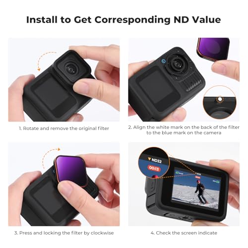 K&F CONCEPT Smart ND Filter Set for GoPro Hero 13 Black