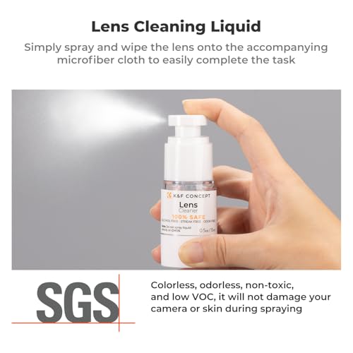 K&F CONCEPT 15-1 Lens Cleaning Kit for DSLR, Phone, Photography Enthusiasts