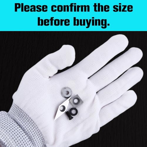 SPEEDWOX 12 Pieces Tungsten Carbide Cutters Inserts Set for Wood Lathe Turning Tools Include 11mm Square with Radius,12mm and 8.9mm Round,31mm 10mm Diamond with Sharp Point, 12 Pieces Screws
