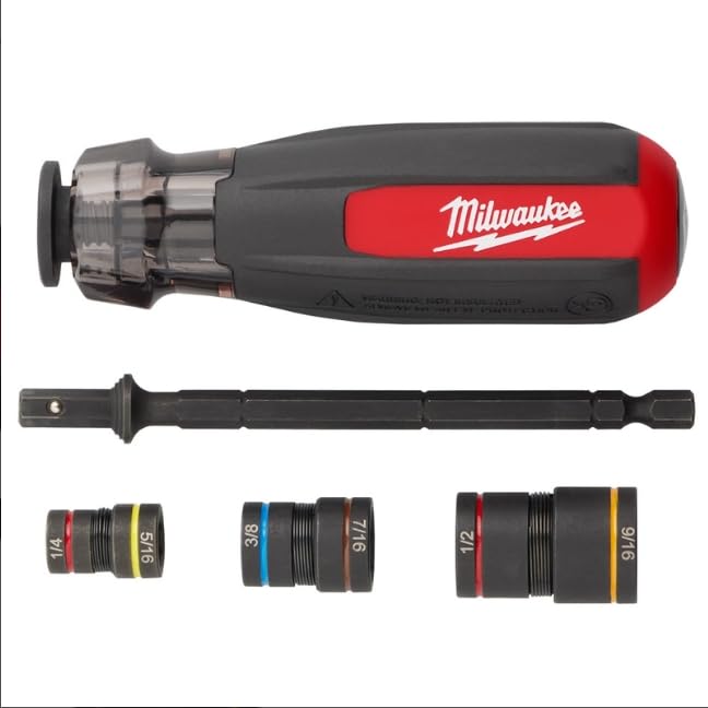 Milwaukee Multi-NUT Driver with SHOCKWAVE Impact DUTY nut drivers set