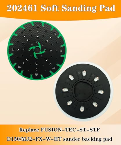BTROVIA 6-inch soft sanding pad for Festool RO 150 FEQ sander, hook and loop disc, 1 pack