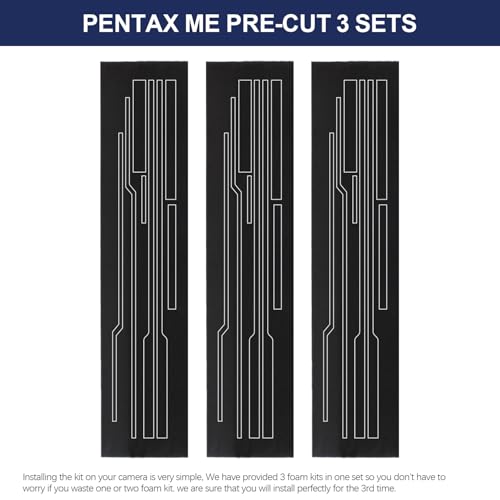 eTone Light Seal Foam Replace Sponge Sheet 3Kits for Pentax ME ME Super MG MV1 Camera