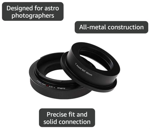 Fotodiox Lens Adapter Astro Edition - Compatible with T-Mount (T/T-2) Screw Mount Telescopes to Fujifilm Fuji G-Mount GFX Cameras for Astronomy, T2A-GFX