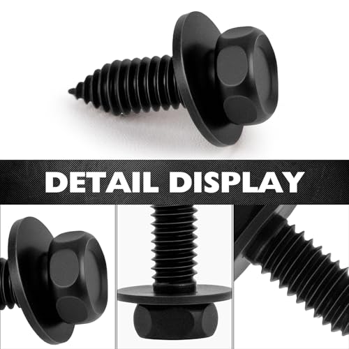 CHENACC 5/16"-18 x 7/8" indented hex head SEMS body bolts, 50-piece set