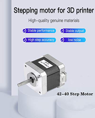 Creality 3D Printer, 42-40 Stepper Motor, 2 Phase 1A 1.8 Degree 0.4 N.M Stepper Motor for 3D Printer Extruder, Compatible with CR-10 Series and Ender-3 Series E-Axis