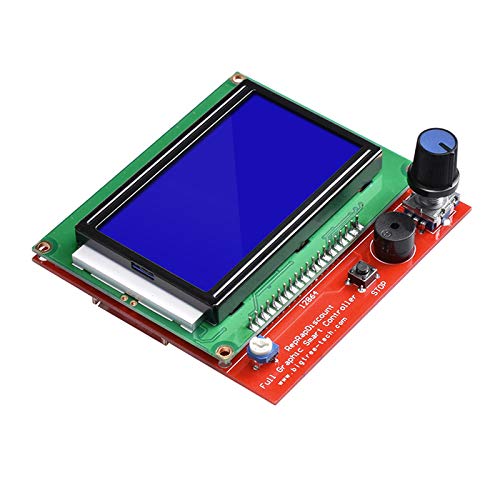 [Australia - AusPower] - HiLetgo 3D Printer Reprap Smart Controller 12864 LCD Display with Smart Controller Board for 3D Printer RAMPS 1.4 Reprap Mendel Prusa for Arduino 128x64 LCD Blue Color 