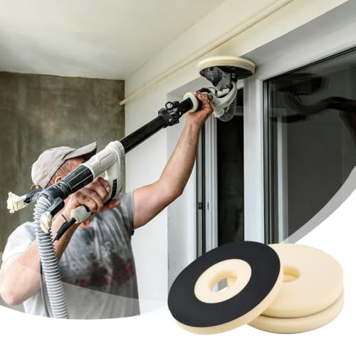 DOODLREAM 8.5-inch drywall sander backing pad with 0.8-inch sponge cushion buffer, 4-piece sanding pad set