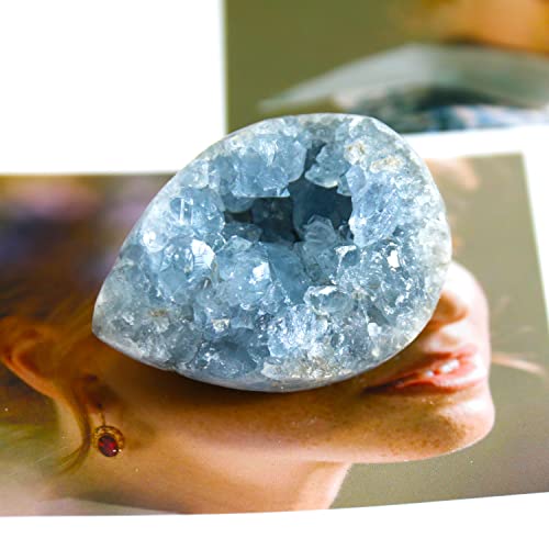 Celestite Crystals, Crystal Clusters, Angelite Crystal(100-150G)