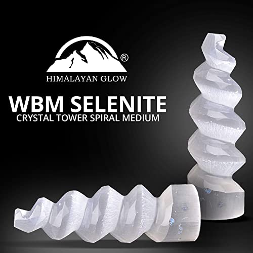 Himalayan Glow WBM Crystal Spiral Selenite