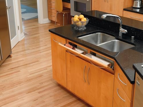 Rev-A-Shelf 16 in Stainless Steel Tip-Out Tray, Silver