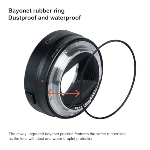 EF-EOS R Lens Adapter, Auto Focus Mount Adapter for Canon EF/EF-S Lens to RF Mount Camera, Compatible with Canon R5 R6 R7 R8 R10 R50 R100 RP R3