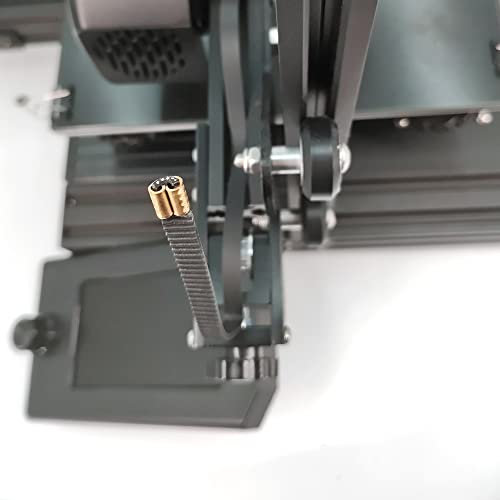 2GT Belt Clamp, Copper Buckle, Durable Wire Cable Connector, 3D Printer Belt Crimps Ends fits for 6mm 3D Printer Belt,20pcs/Pack (Belt Clamp-20pcs) Belt Clamp-20pcs