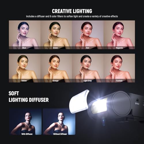 NEEWER Z140 16Ws Mini Camera Flash Light, GN15 1200mAh/1200 Full Power Flashes/1.2s Recycle/6200±200K, Manual 1/128-1/1 Power & S1/S2 Mode, Speedlite Compatible with Canon Nikon Sony Fujifilm Cameras