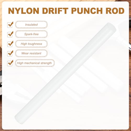 HARFINGTON nylon drift punch rod set, 10-piece 15/64 to 45/64 inch drift punches