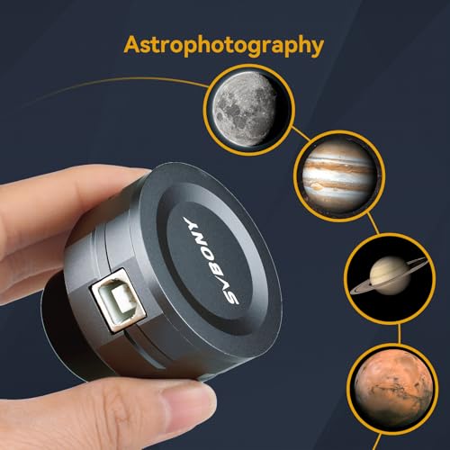 SVBONY SV105 Telescope Camera, 1.25" IMX307 CMOS Color Eyepiece Camera Camera Only