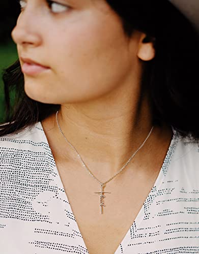 Lcherry Faith Cross Pendant Necklace for Women Religious Christian Jewelry Birthday Christmas Gifts for Women 1-Faith