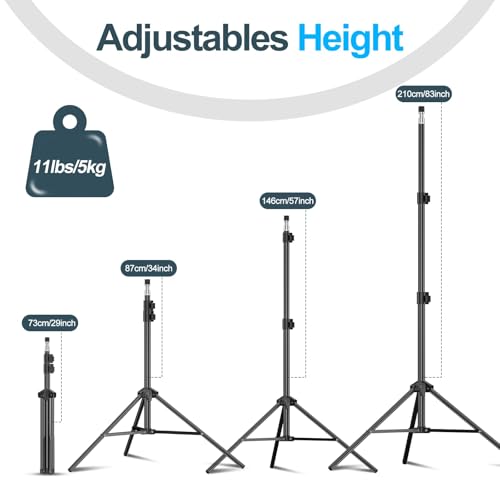 EMART 7 Ft Light Stand for Photography, Speedlight, Flash, Softbox, Strobe