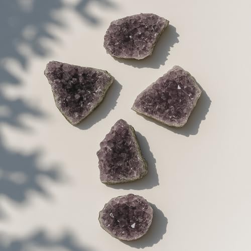 0.75 to 1.25 lb Natural Amethyst Druzy Cluster – Raw Crystal Geodes for Meditation, Reiki & Home Décor – Spiritual Healing Stones – Handpicked from Uruguay 0.75 to 1.25 lb
