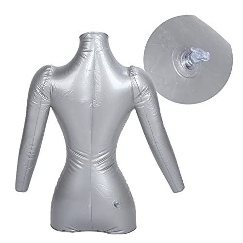 Inflatable Female Mannequin Half Body, Inflatable Mannequin Clothing Display Model Made of PVC Material, Female Coat Upper Body, Inflatable