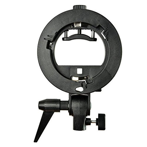 Godox S Type Bracket Bowens Holder S Mount Holder with Foldable 40x40cm /15.7x15.7 inches Softbox and Honeycomb Grid & Bag Kit for Flash Camera Studio Photography 15.7"x15.7"