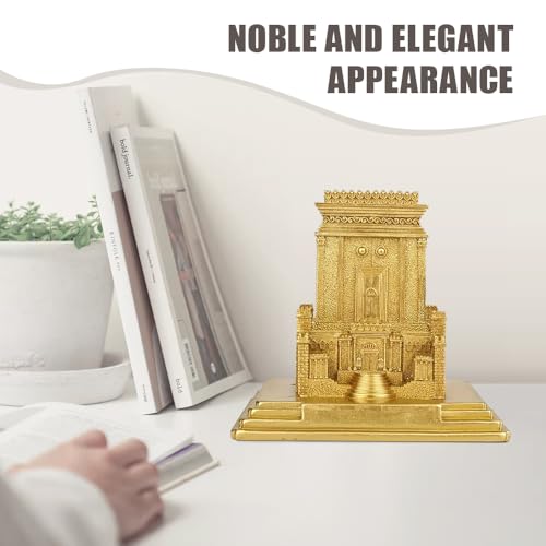 Jerusalem Model for Home Decor Holy Temple Sculpture Miniature Model Resin Gold
