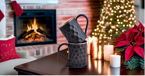 STAGLIFE 16 Oz Black Moscow Mule Mugs, Pure Copper Cups for Real Men, Large