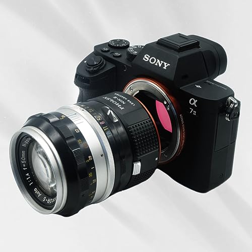 PHOLSY Lens Mount Adapter Compatible with Nikon F Lens and Sony E Camera Nikon F to Sony E