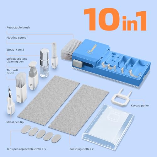 Keyboard Cleaning Kit, All-in-One Laptop & Computer Screen Cleaner, SkyBlue