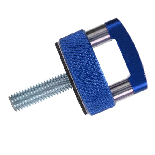 Jiawu blue billet aluminum thumb screws with integrated D rings for 2021+ Ford Bronco hard tops, 8-piece set