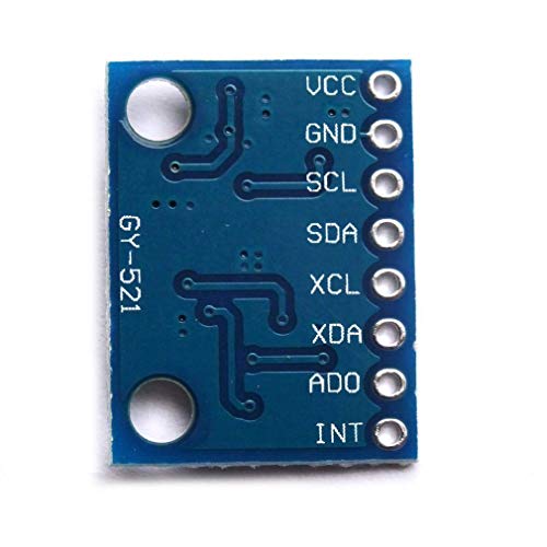 Hailege 3pcs MPU-6050 MPU6050 GY-521 3-Axis Accelerometer Gyroscope Module 6-DOF 6-Axis Accelerometer Gyroscope Sensor Module 16-Bit AD Converter Data Output IIC I2C