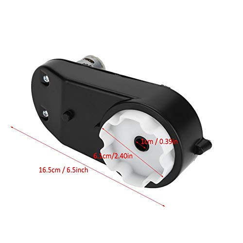 Gearbox with 6V/12V Motor, RS390 Electric Motor Gearbox 6V/12V 12000-20000RPM for Kids Electric Cars and Motorcycles High Speed RS390(6V 18000RPM)